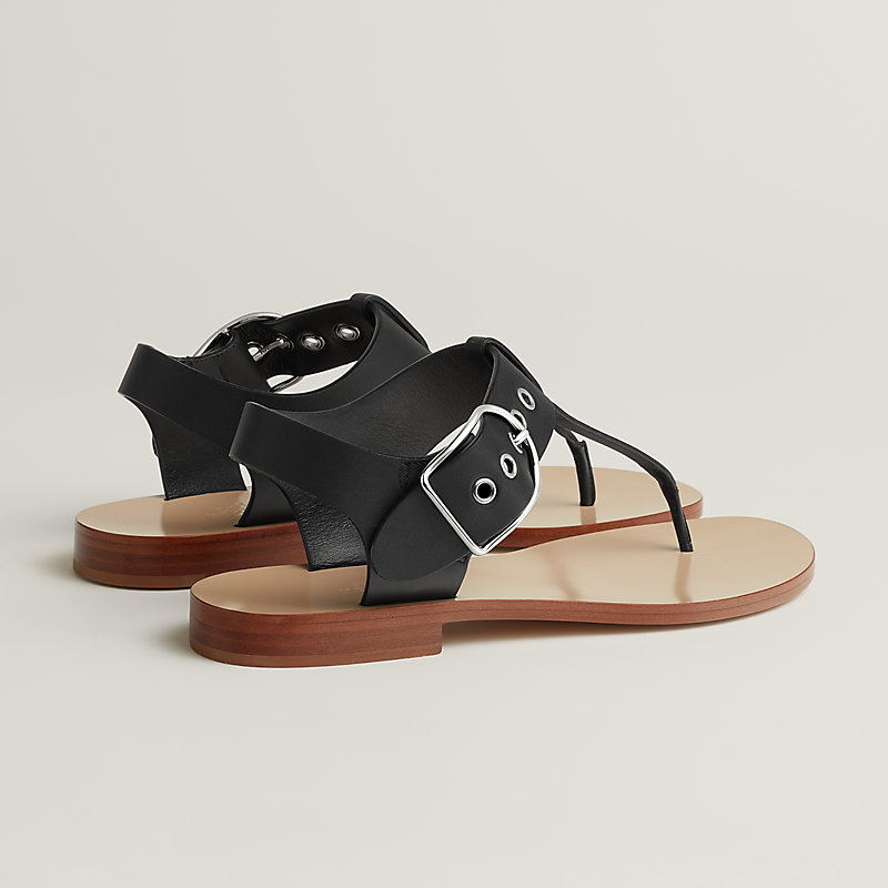 【HERMES】特大バックル ライン特徴的☆Klip(クリップ) サンダル HERMES】特大バックル ライン特徴的☆Klip サンダル naturel